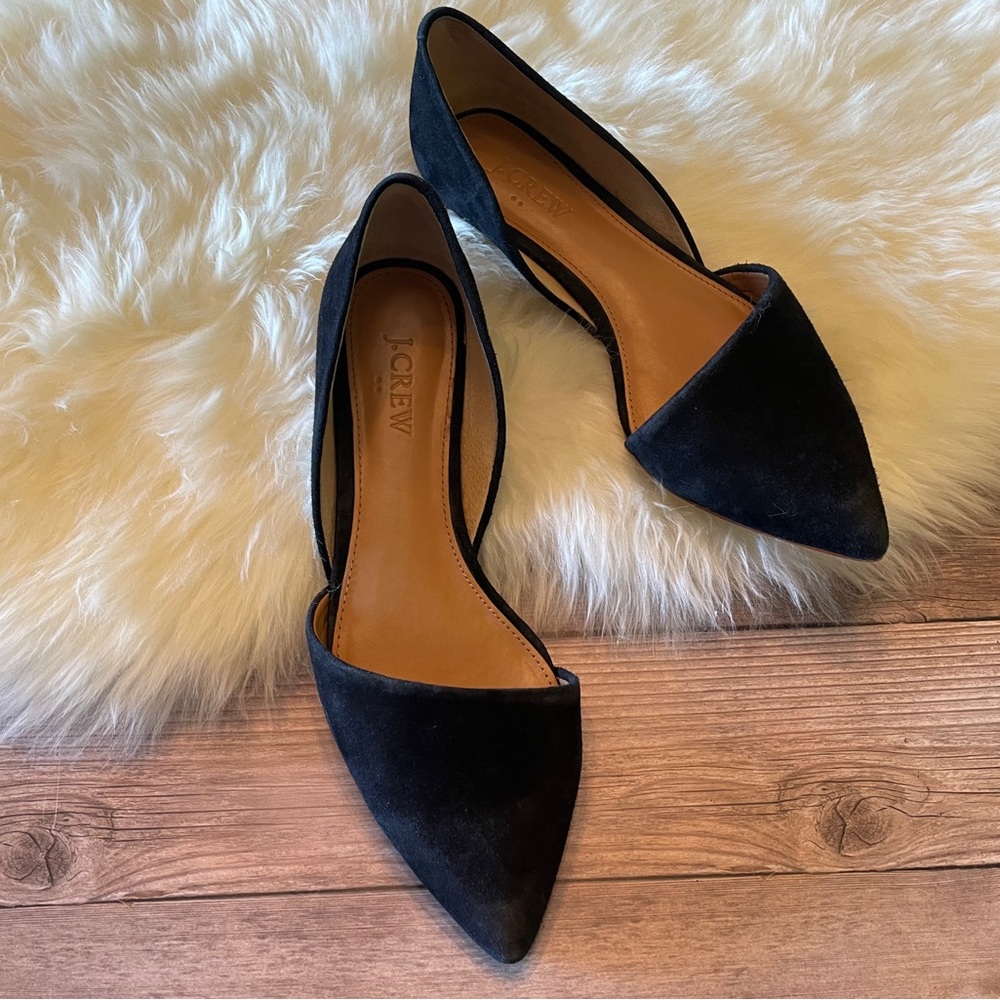 J. Crew Sueded D’orsey Flats